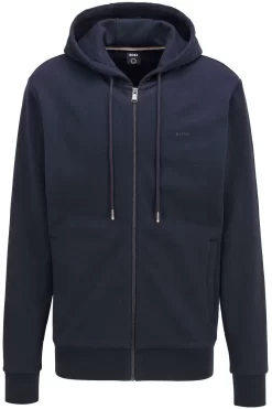 Hugo Boss BOSS Regular Fit Sweatjacke Mit Kapuze  Dunkelblau