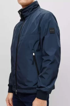 Hugo Boss BOSS Regular Fit Herren Jacke  Dunkelblau -Ho ho ho, Mode in Grün. 50477459 404 4 800