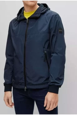 Hugo Boss BOSS Regular Fit Herren Jacke  Dunkelblau -Ho ho ho, Mode in Grün. 50477459 404 8 800