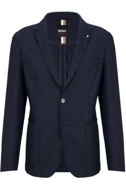 Hugo Boss BOSS Slim Fit Herren Sakko  Dunkelblau