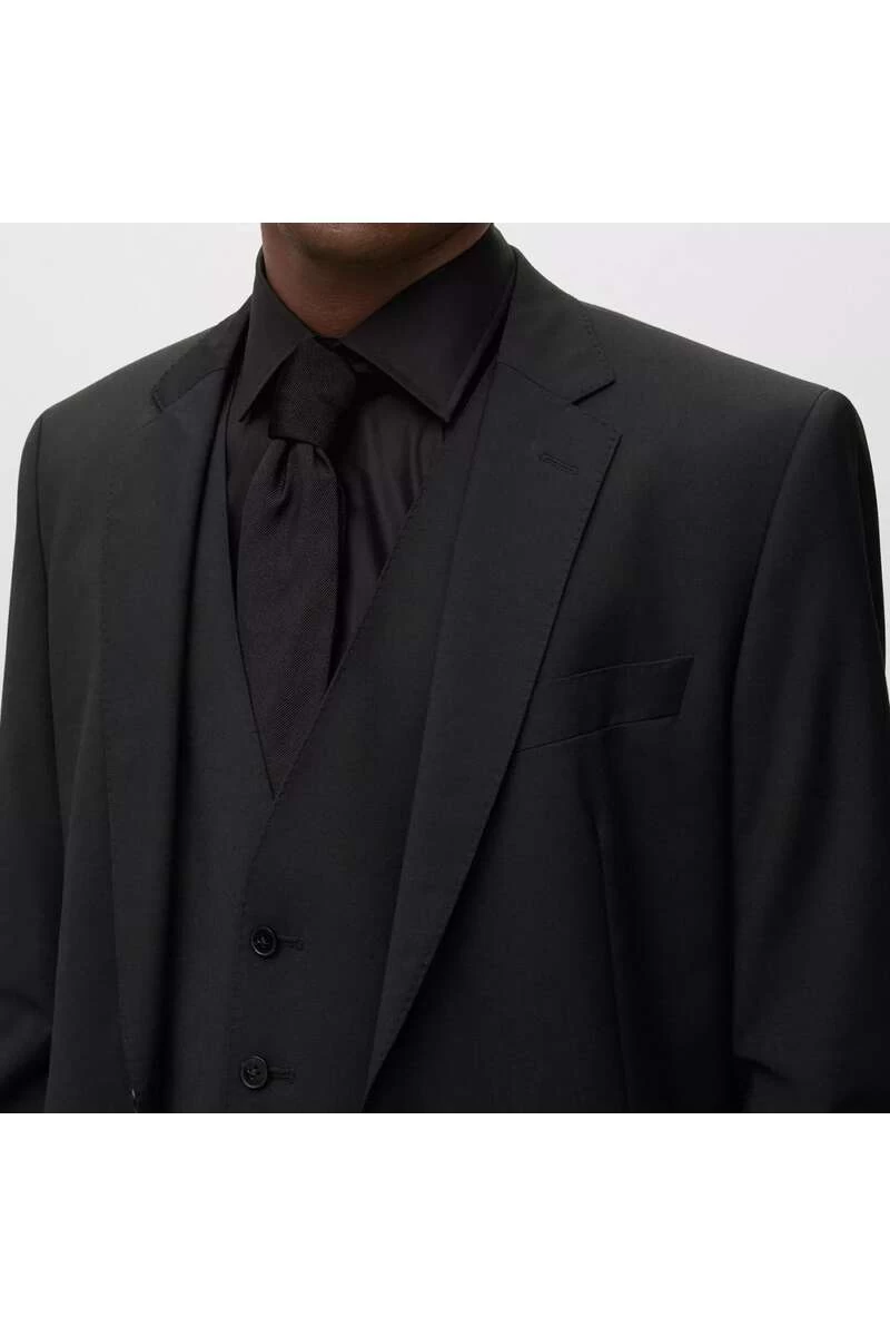 Hugo Boss BOSS Slim Fit Herren Sakko Schwarz 2 Hugo Boss BOSS Slim Fit Herren Sakko Schwarz – Bild 2