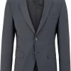 Hugo Boss BOSS Slim Fit Herren Sakko  Dunkelgrau
