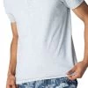 Mey Ringwood Regular Fit T-Shirt Henley Hellgrau, Einfarbig