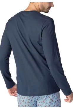 Mey Ringwood Longsleeve Dunkelblau -Ho ho ho, Mode in Grün. 51164 668 5 800