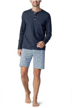 Mey Ringwood Longsleeve Dunkelblau -Ho ho ho, Mode in Grün. 51164 668 7 800