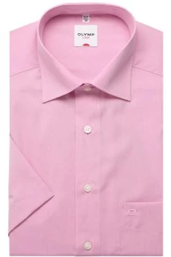 OLYMP Luxor Comfort Fit Hemd Pink, Einfarbig