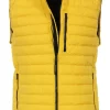 Casa Moda Casual Casual Fit Herren Steppweste Zip Gelb