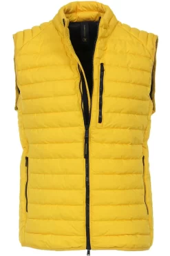Casa Moda Casual Casual Fit Herren Steppweste Zip Gelb