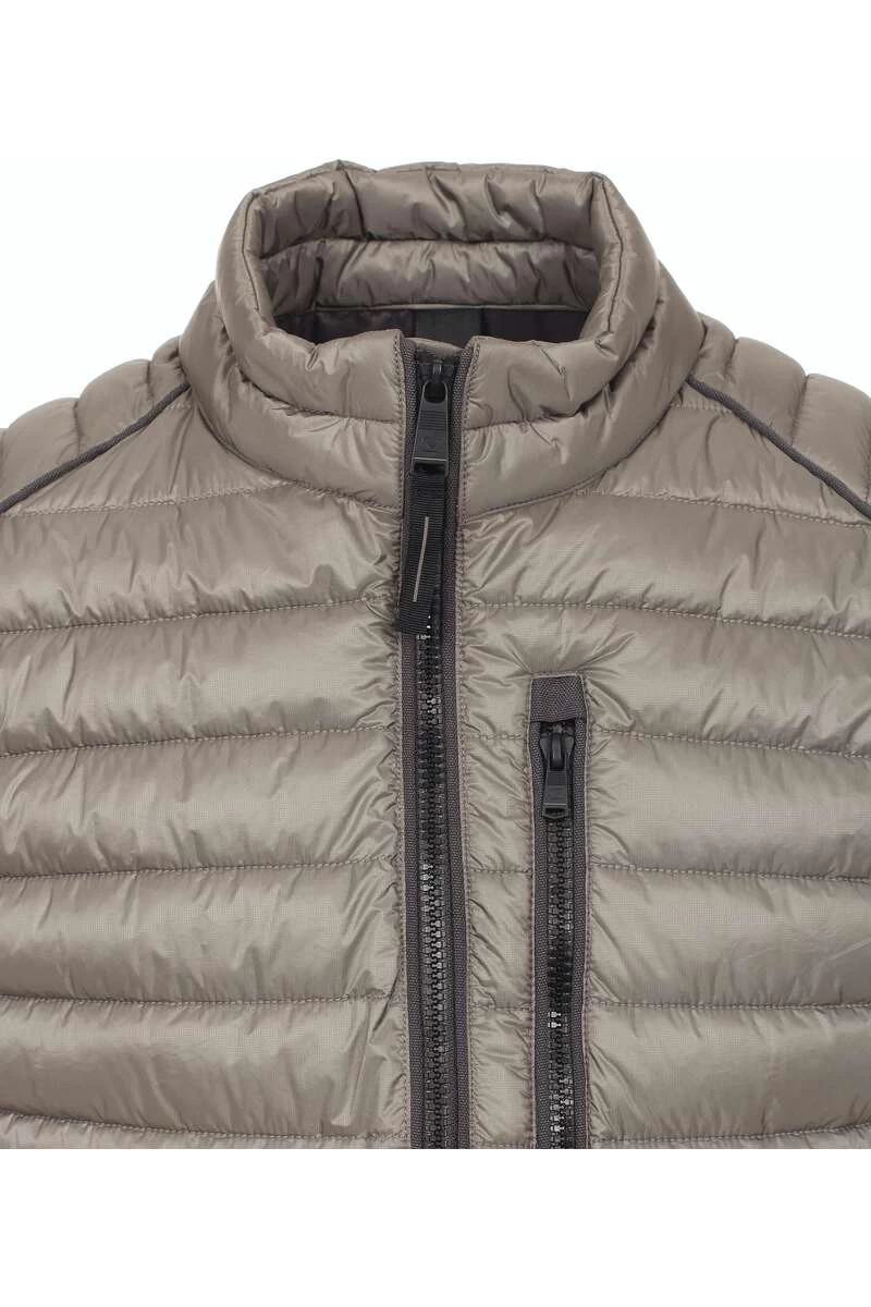 Casa Moda Herren Steppweste Zip Braun 4 Casa Moda Herren Steppweste Zip Braun – Bild 4