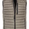 Casa Moda Herren Steppweste Zip Braun