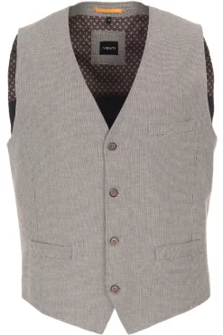 Casa Moda Weste Knopfleiste Beige