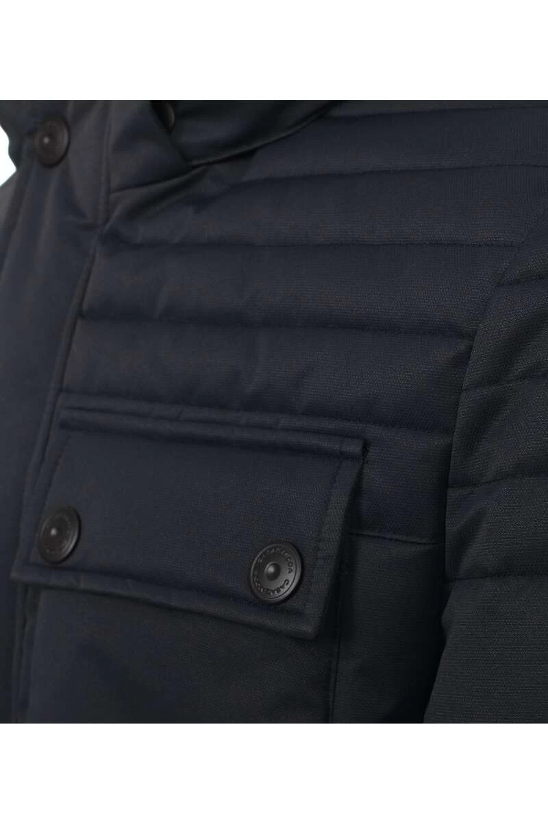 Casa Moda Casual Fit Herren Parka Schwarz 3 Casa Moda Casual Fit Herren Parka Schwarz – Bild 3