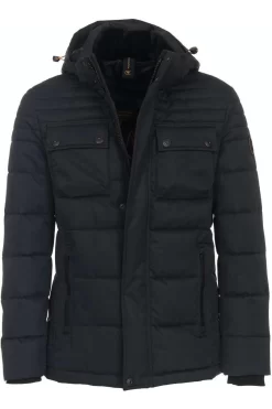 Casa Moda Casual Fit Herren Parka  Schwarz