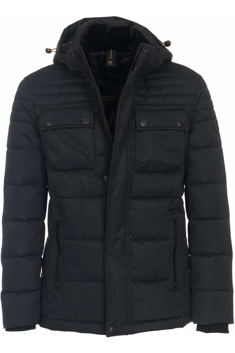 Casa Moda Casual Fit Herren Parka Schwarz 1 Casa Moda Casual Fit Herren Parka Schwarz