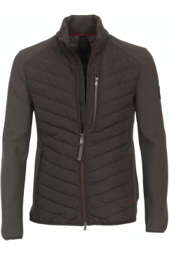 Casa Moda Herren Softshelljacke Zip Grün