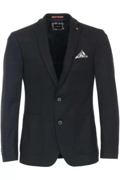 Venti Modern Fit Herren Blazer Knopfleiste Navy