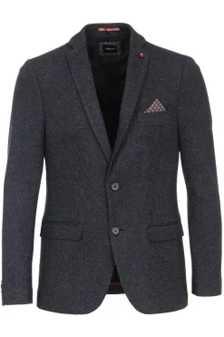 Venti Modern Fit Herren Blazer Knopfleiste Blau