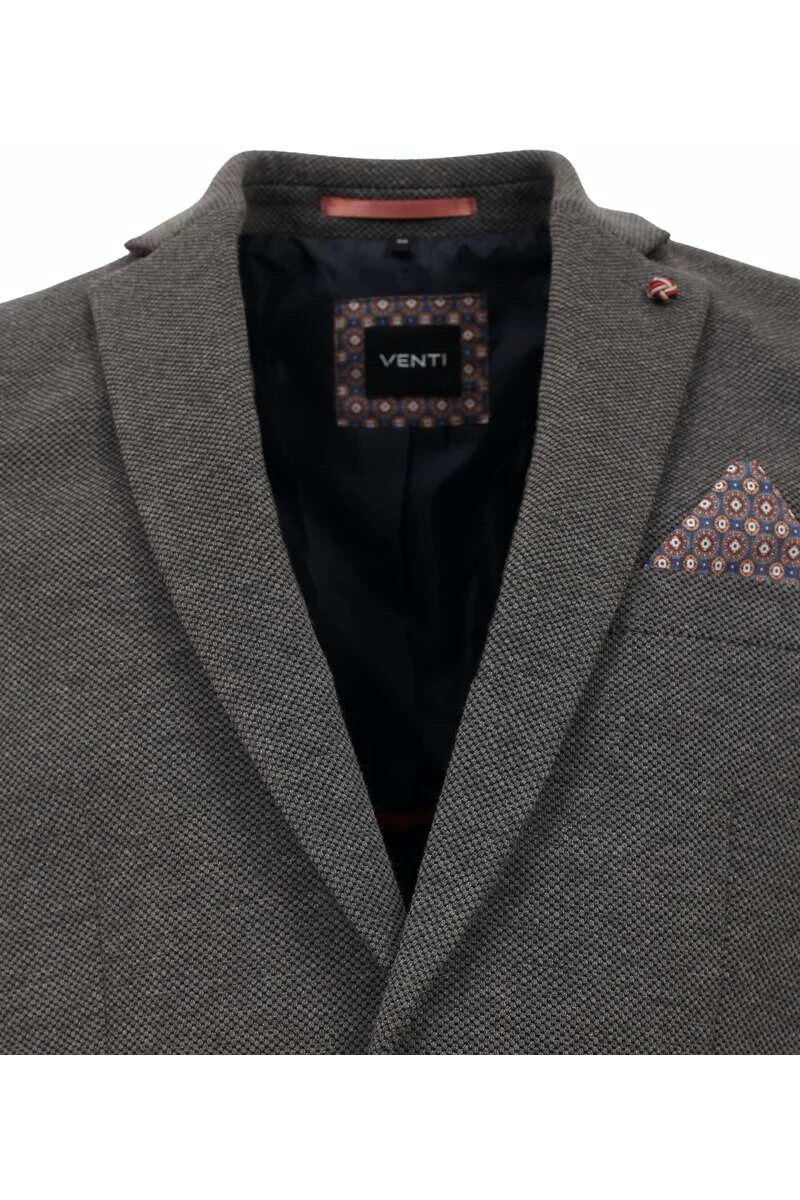 Venti Modern Fit Herren Blazer Knopfleiste Grau 5 Venti Modern Fit Herren Blazer Knopfleiste Grau – Bild 5