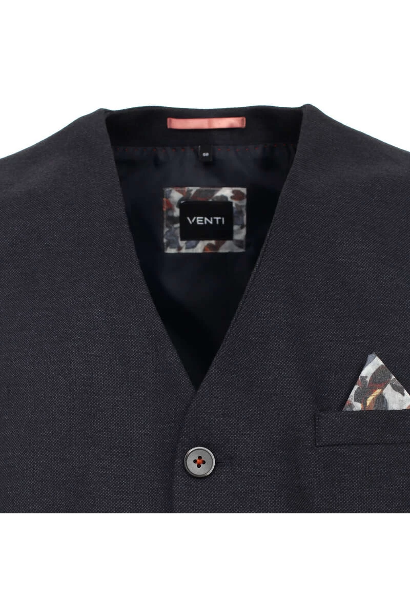 Venti Modern Fit Weste Knopfleiste Navy 2 Venti Modern Fit Weste Knopfleiste Navy – Bild 2