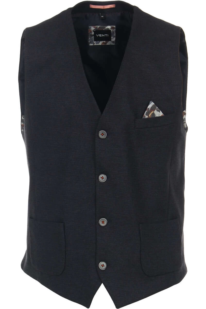 Venti Modern Fit Weste Knopfleiste Navy 1 Venti Modern Fit Weste Knopfleiste Navy