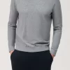 OLYMP Casual Modern Fit Herren Rollkragenpullover Silbergrau