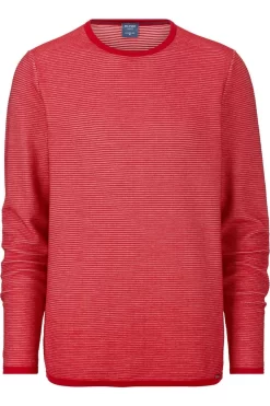 OLYMP Modern Fit Herren Pullover Rundhals Rot