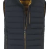 Casa Moda Regular Fit Outdoor Weste Zip Blau/gelb