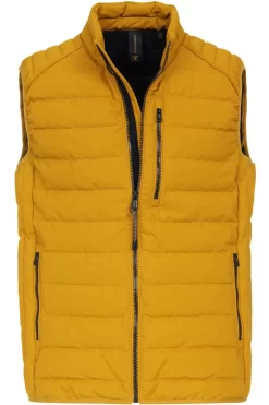 Casa Moda Regular Fit Outdoor Weste Zip Gelb/blau