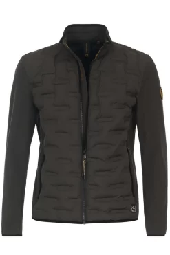 Casa Moda Regular Fit Herren Softshelljacke Zip Grün