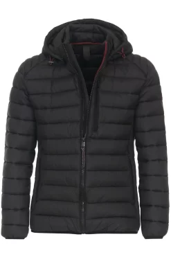Casa Moda Regular Fit Outdoor Jacke Kapuze Schwarz