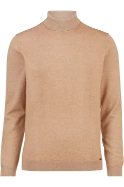 OLYMP Level Five Body Fit Herren Rollkragenpullover Taupe