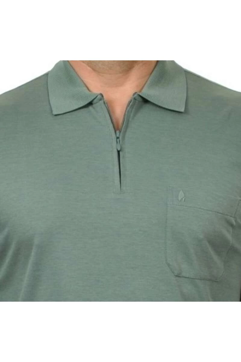 RAGMAN Modern Fit Longsleeve Poloshirt Schilf, Einfarbig 2 RAGMAN Modern Fit Longsleeve Poloshirt Schilf, Einfarbig – Bild 2