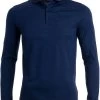OLYMP Level Five  Body Fit Longsleeve Poloshirt Marine, Gemustert