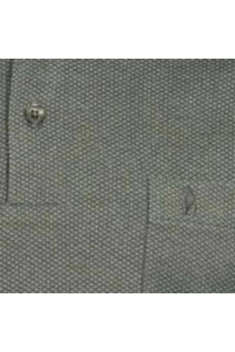 RAGMAN Modern Fit Longsleeve Poloshirt Grau, Meliert 3 RAGMAN Modern Fit Longsleeve Poloshirt Grau, Meliert – Bild 3