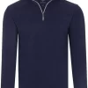 TRIGEMA Comfort Fit TroyerZip Navy