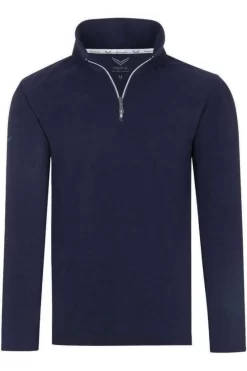 TRIGEMA Comfort Fit TroyerZip Navy