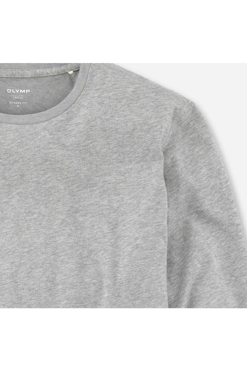 OLYMP Casual Longsleeve Mittelgrau 2 OLYMP Casual Longsleeve Mittelgrau – Bild 2