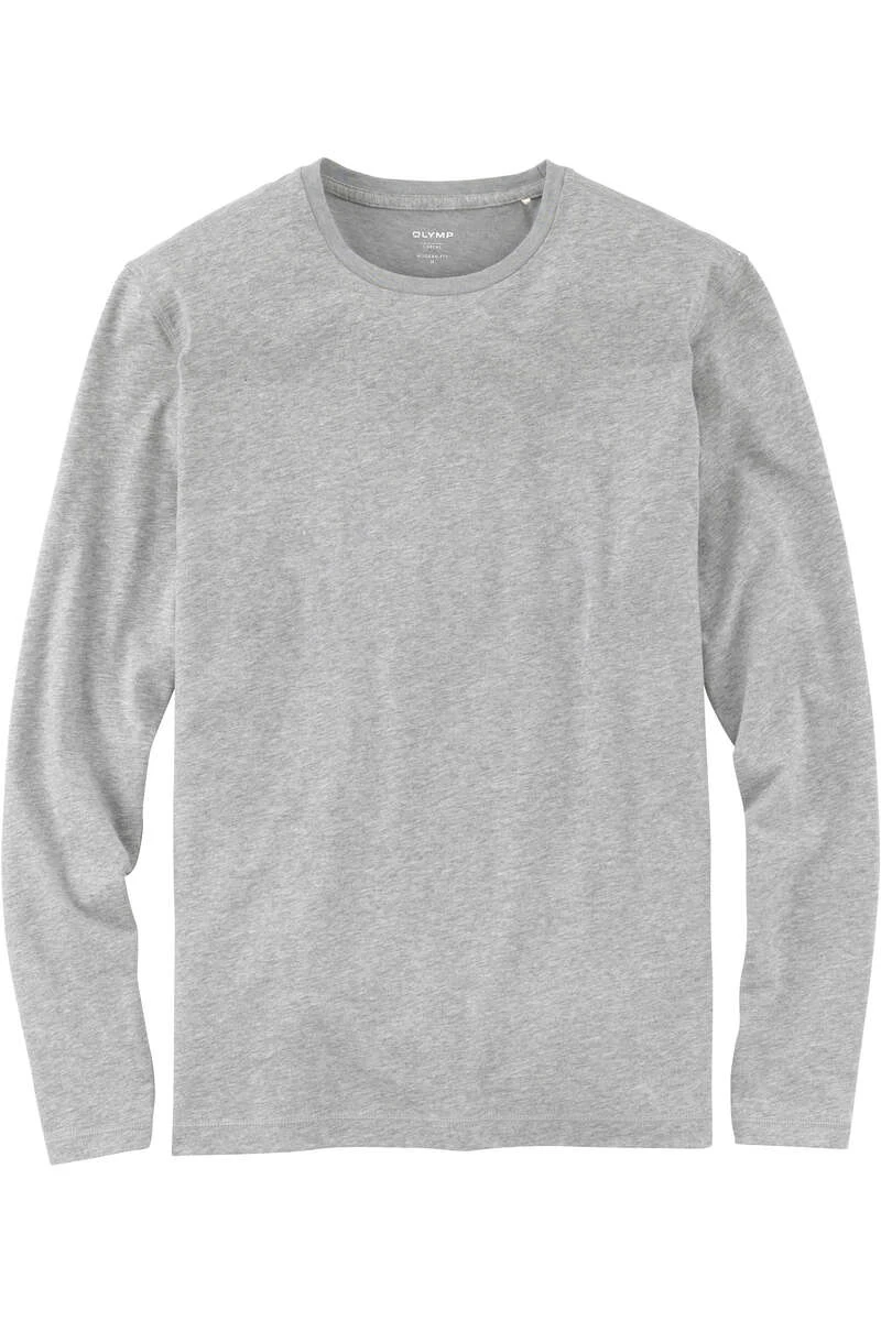 OLYMP Casual Longsleeve Mittelgrau 1 OLYMP Casual Longsleeve Mittelgrau