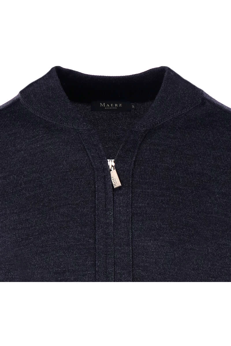 MAERZ Classic Fit CardiganZip Navy 2 MAERZ Classic Fit CardiganZip Navy – Bild 2