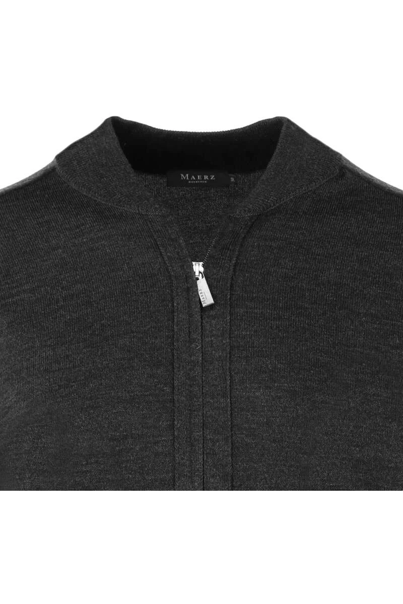 MAERZ Superwash Classic Fit CardiganZip Anthrazit 2 MAERZ Superwash Classic Fit CardiganZip Anthrazit – Bild 2
