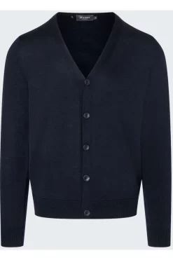 MAERZ Classic Fit Herren Strickjacke Navy