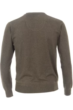 Redmond Casual Regular Fit Herren Pullover V-Ausschnitt Braun -Ho ho ho, Mode in Grün. 600 302 8 800