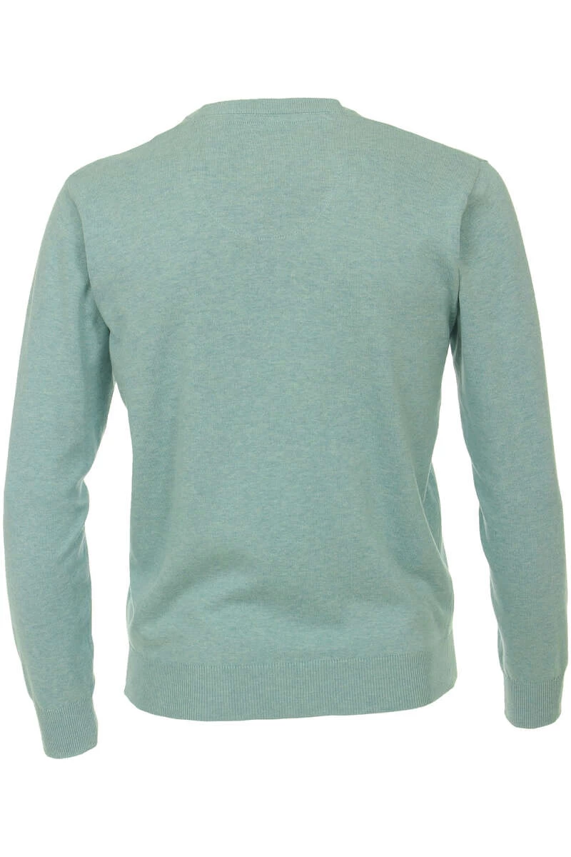 Redmond Casual Regular Fit Herren Pullover V-Ausschnitt Mint 3 Redmond Casual Regular Fit Herren Pullover V-Ausschnitt Mint – Bild 3
