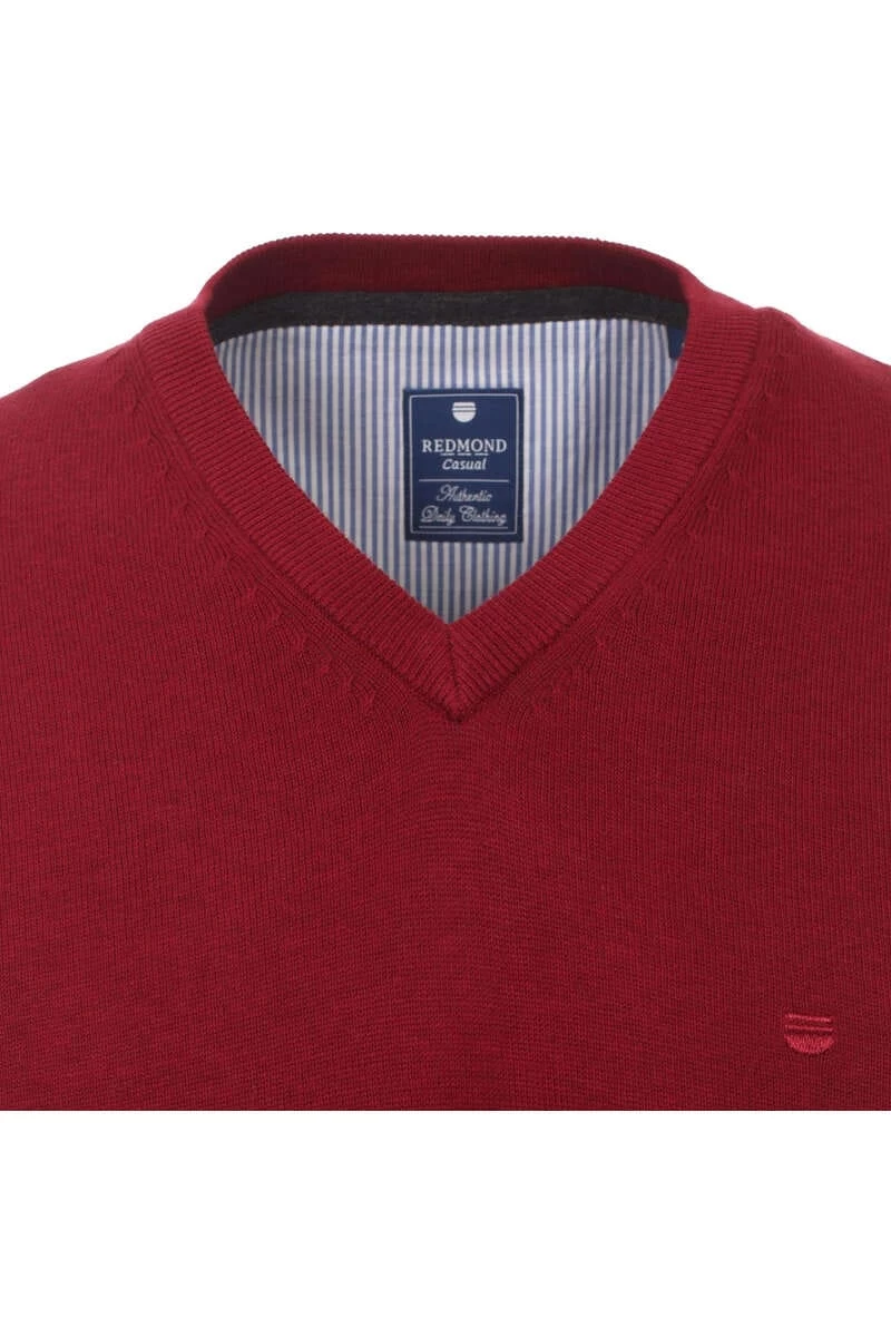 Redmond Casual Regular Fit Herren Pullunder V-Ausschnitt Bordeaux 2 Redmond Casual Regular Fit Herren Pullunder V-Ausschnitt Bordeaux – Bild 2