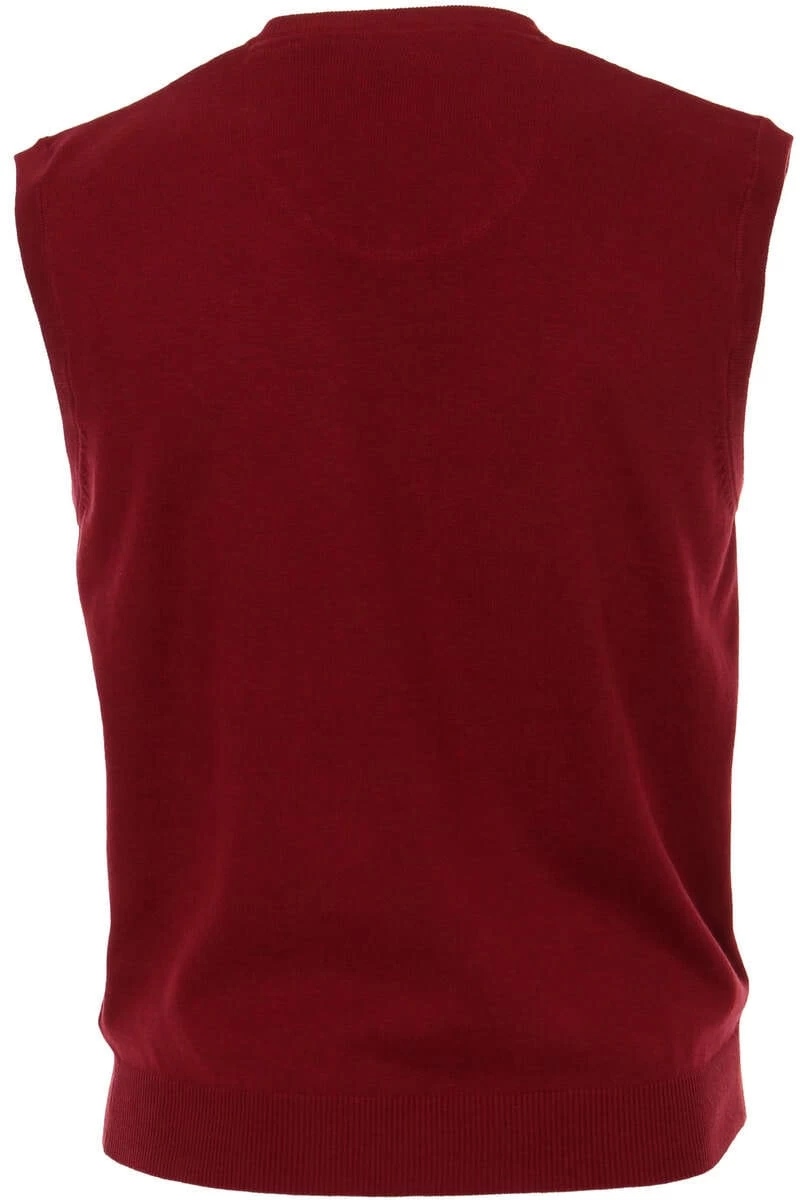 Redmond Casual Regular Fit Herren Pullunder V-Ausschnitt Bordeaux 3 Redmond Casual Regular Fit Herren Pullunder V-Ausschnitt Bordeaux – Bild 3