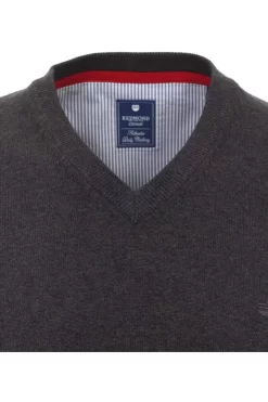 Redmond Herren Pullunder V-Ausschnitt Anthrazit -Ho ho ho, Mode in Grün. 601 79 1 800