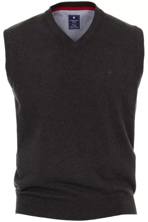 Redmond Herren Pullunder V-Ausschnitt Anthrazit -Ho ho ho, Mode in Grün. 601 79 8002hJ4JHOJQqXrW