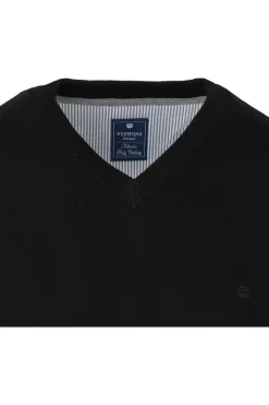 Redmond Regular Fit Herren Pullunder V-Ausschnitt Schwarz -Ho ho ho, Mode in Grün. 601 90 1 800