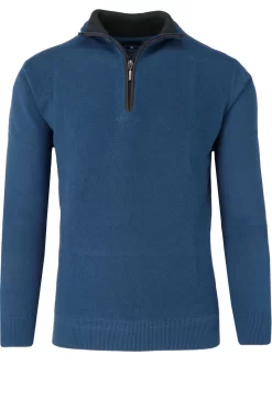Redmond Casual Regular Fit TroyerZip Blau