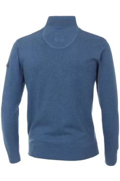 Redmond Casual Regular Fit TroyerZip Blau -Ho ho ho, Mode in Grün. 623 14 9 800